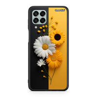 Thumbnail for Samsung M33 Yellow Daisies θήκη από τη Smartfits με σχέδιο στο πίσω μέρος και μαύρο περίβλημα | Smartphone case with colorful back and black bezels by Smartfits