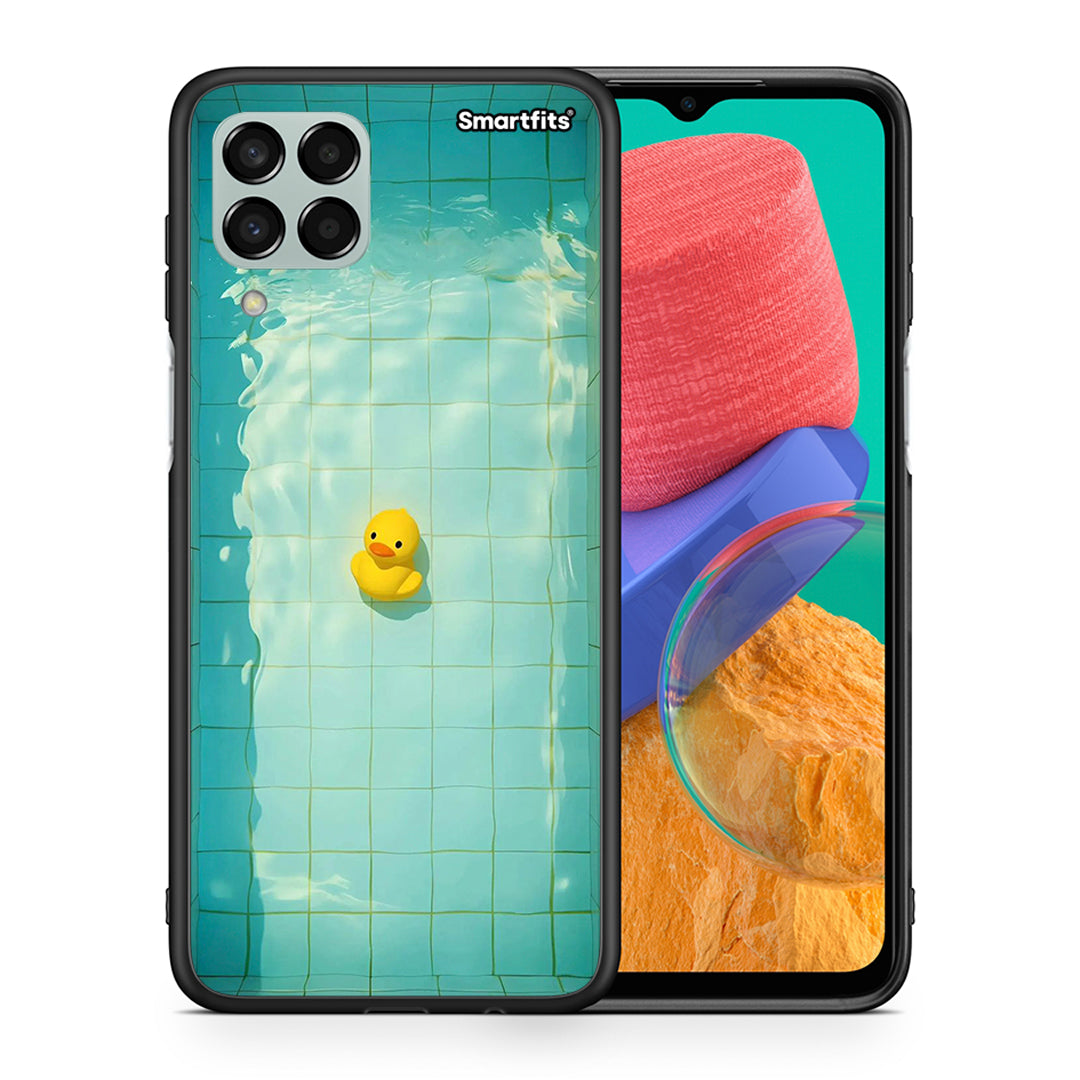 Θήκη Samsung M33 Yellow Duck από τη Smartfits με σχέδιο στο πίσω μέρος και μαύρο περίβλημα | Samsung M33 Yellow Duck case with colorful back and black bezels