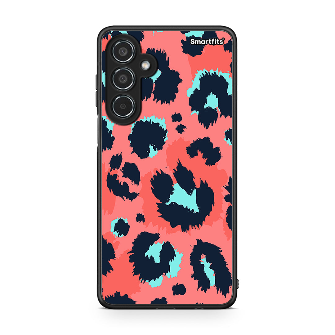 22 - Samsung Galaxy M35 5G Pink Leopard Animal case, cover, bumper