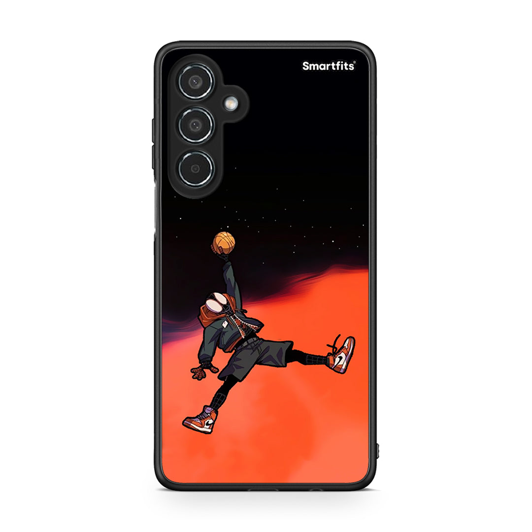 Samsung Galaxy M35 5G Basketball Hero θήκη από τη Smartfits με σχέδιο στο πίσω μέρος και μαύρο περίβλημα | Smartphone case with colorful back and black bezels by Smartfits