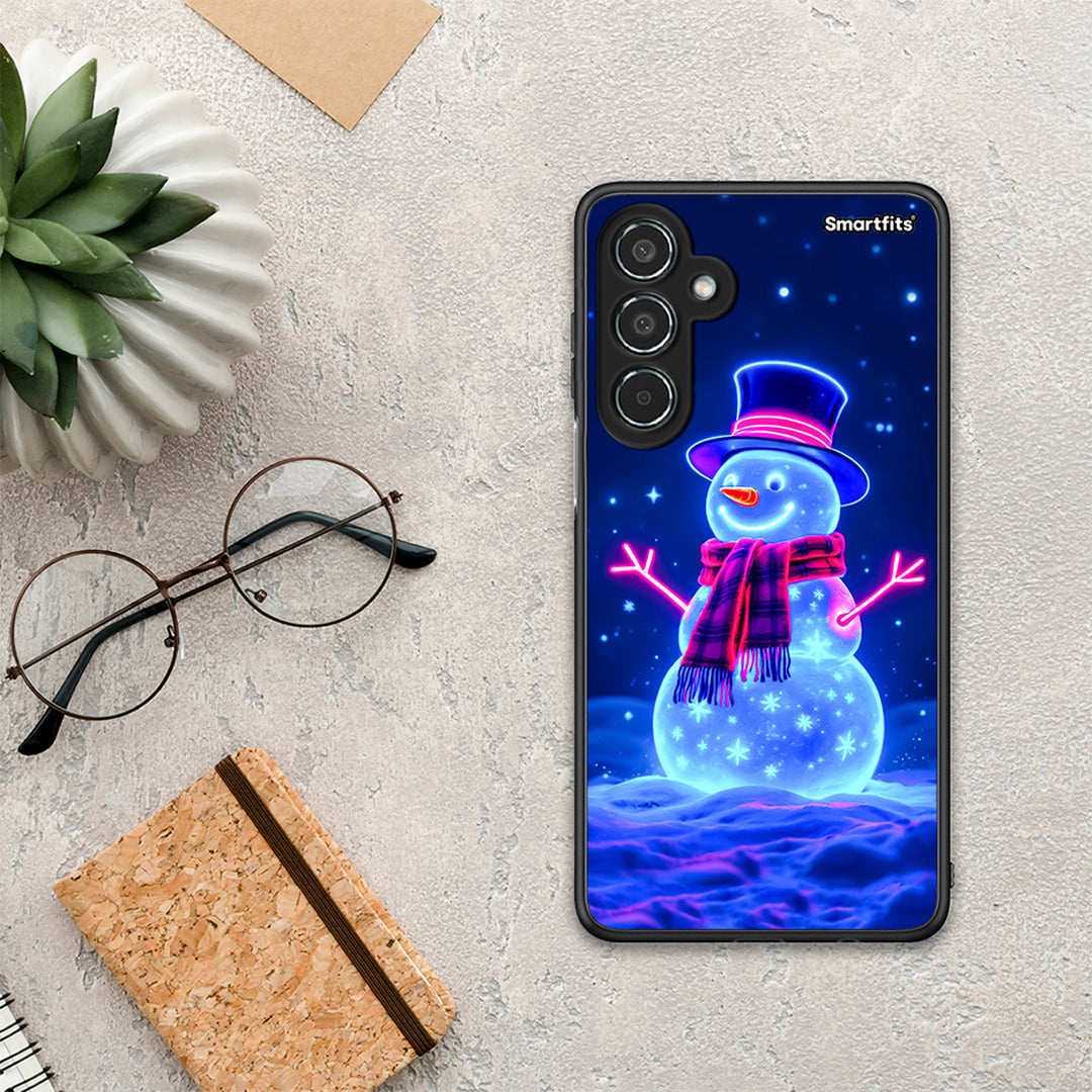 Christmas Neon Snowman - Samsung Galaxy M35 5G θήκη