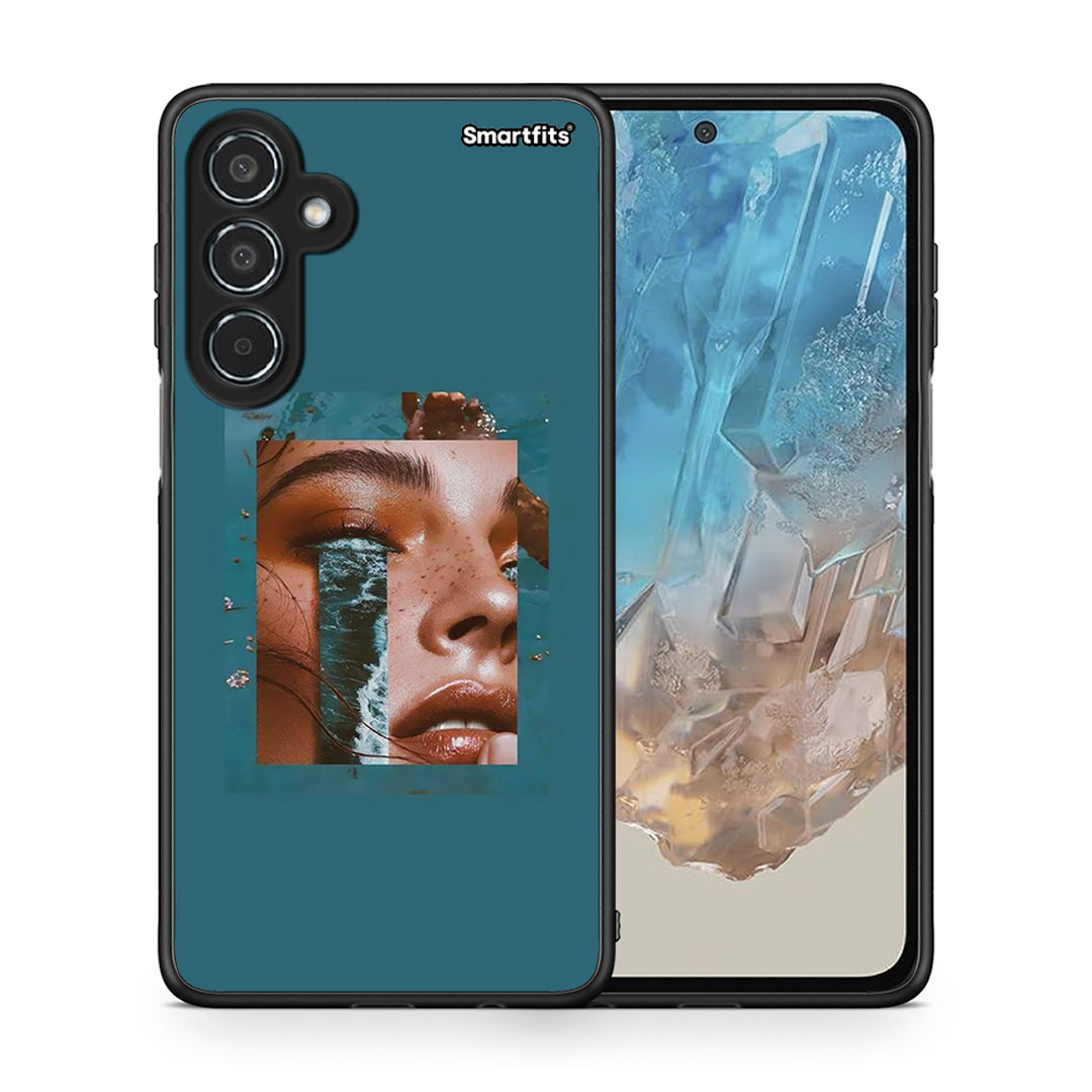 Θήκη Samsung Galaxy M35 5G Cry An Ocean από τη Smartfits με σχέδιο στο πίσω μέρος και μαύρο περίβλημα | Samsung Galaxy M35 5G Cry An Ocean case with colorful back and black bezels