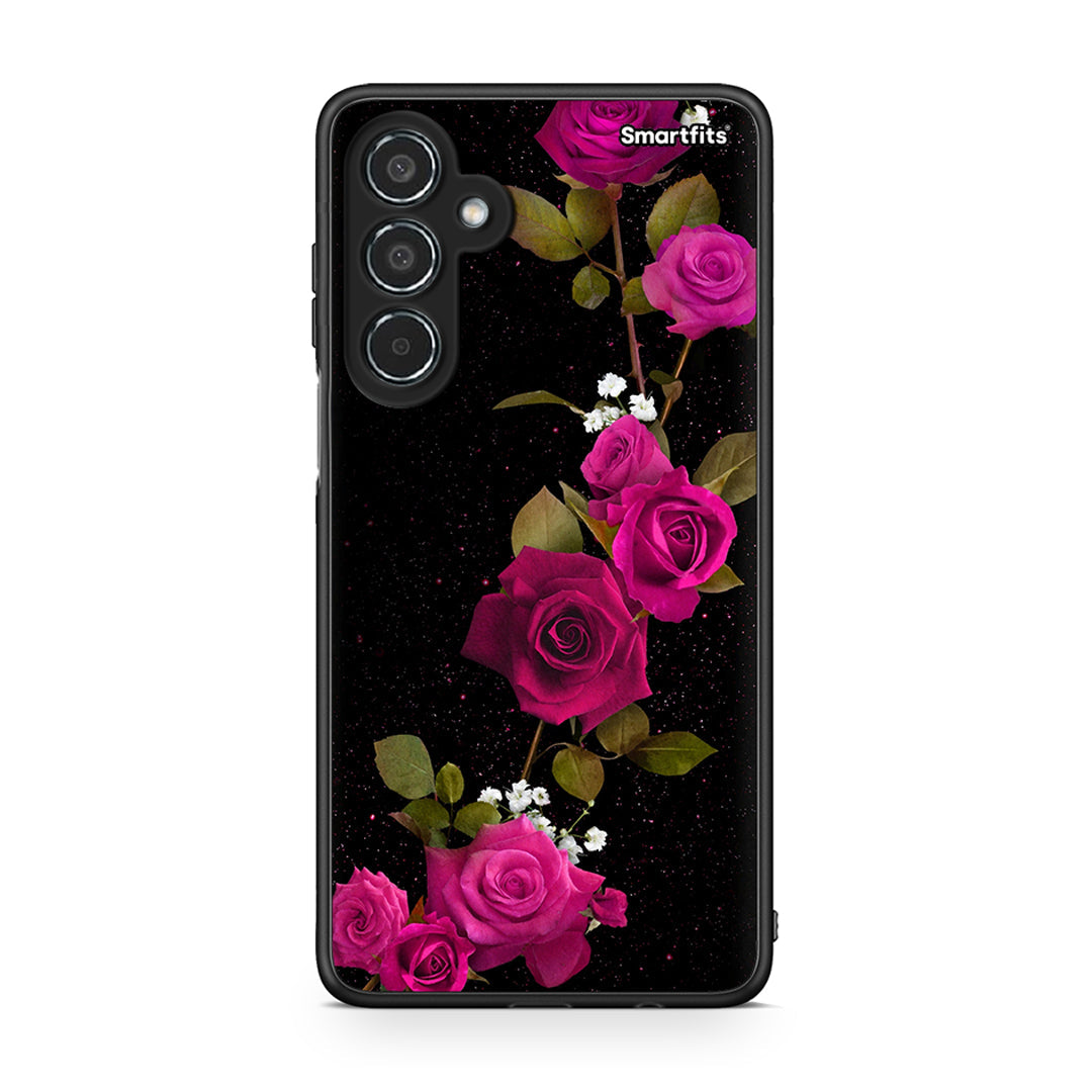 4 - Samsung Galaxy M35 5G Red Roses Flower case, cover, bumper