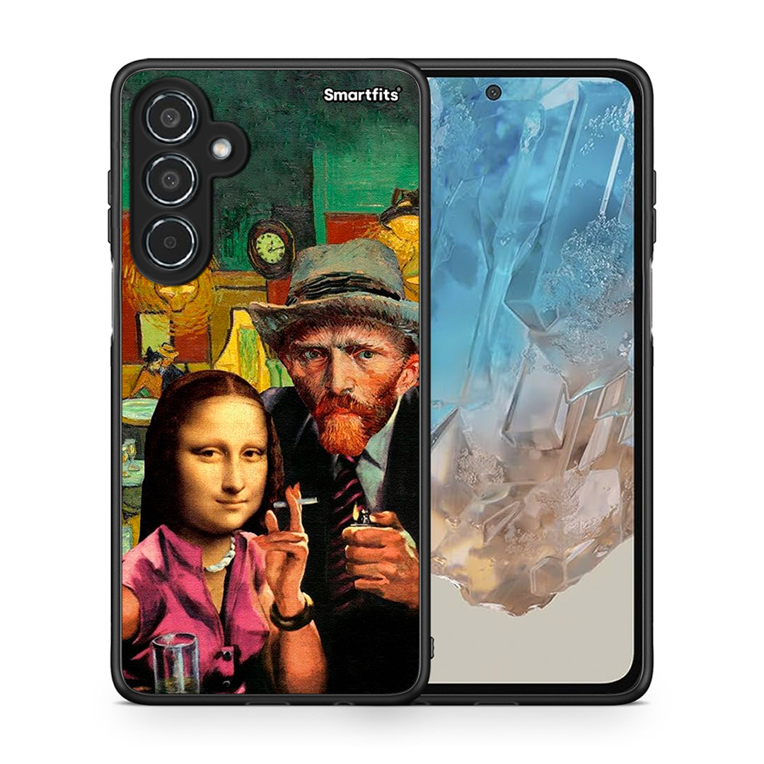 Θήκη Samsung Galaxy M35 5G Funny Art από τη Smartfits με σχέδιο στο πίσω μέρος και μαύρο περίβλημα | Samsung Galaxy M35 5G Funny Art case with colorful back and black bezels