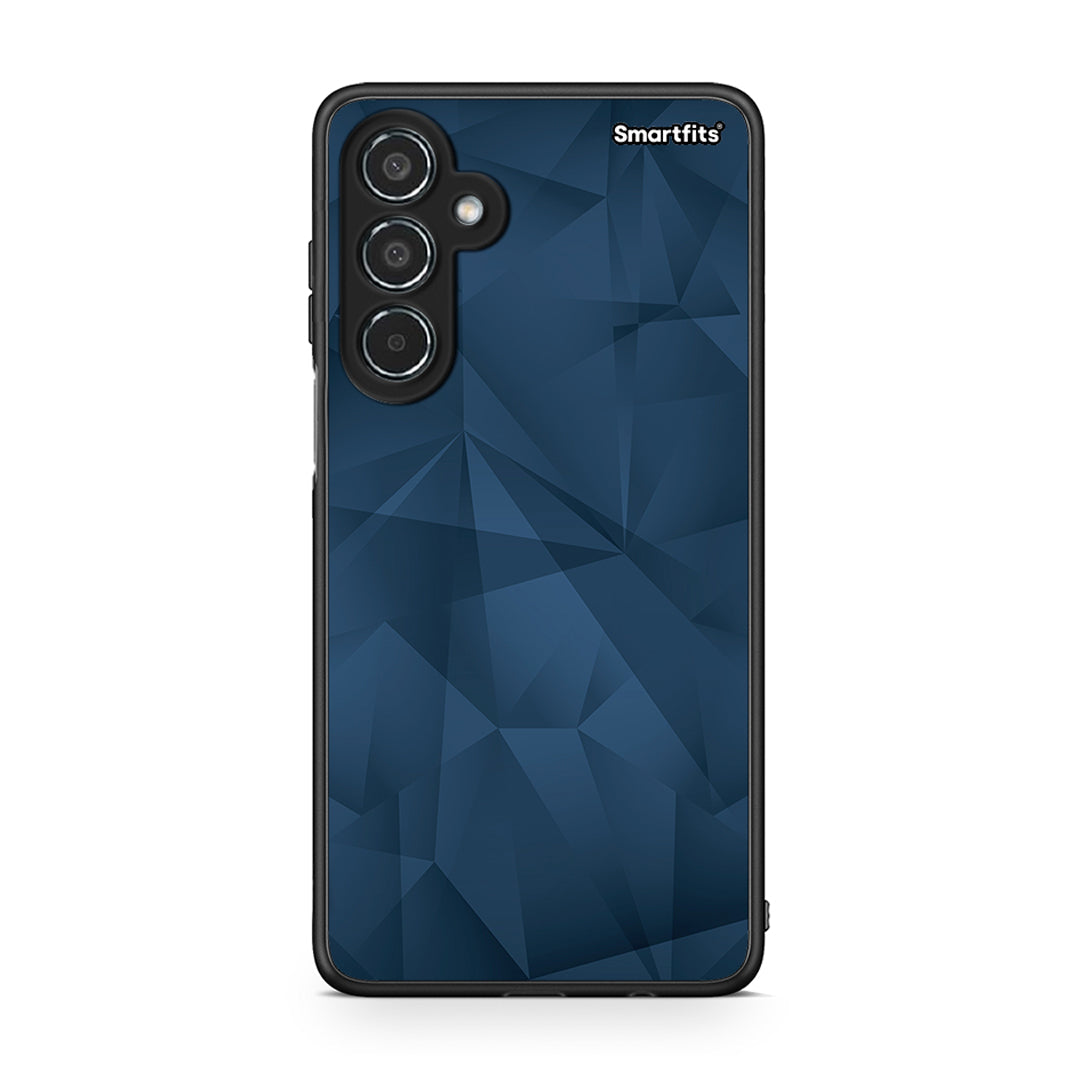 39 - Samsung Galaxy M35 5G Blue Abstract Geometric case, cover, bumper