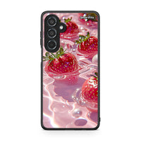 Thumbnail for Samsung Galaxy M35 5G Juicy Strawberries θήκη από τη Smartfits με σχέδιο στο πίσω μέρος και μαύρο περίβλημα | Smartphone case with colorful back and black bezels by Smartfits