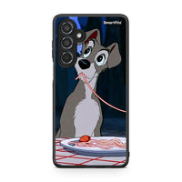 Thumbnail for Samsung Galaxy M35 5G Lady And Tramp 1 Θήκη Αγίου Βαλεντίνου από τη Smartfits με σχέδιο στο πίσω μέρος και μαύρο περίβλημα | Smartphone case with colorful back and black bezels by Smartfits