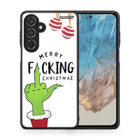 Thumbnail for Θήκη Samsung Galaxy M35 5G Merry F Xmas από τη Smartfits με σχέδιο στο πίσω μέρος και μαύρο περίβλημα | Samsung Galaxy M35 5G Merry F Xmas case with colorful back and black bezels