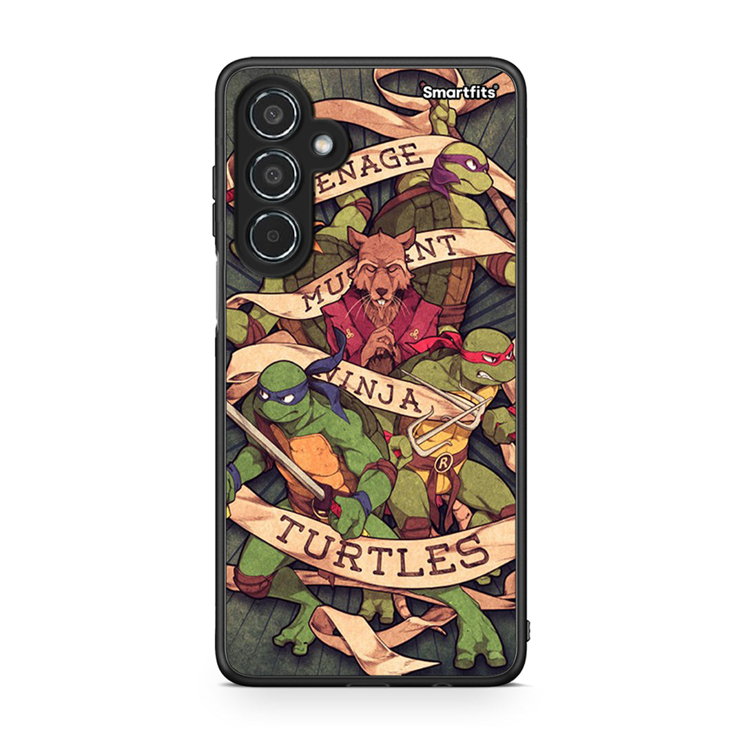 Samsung Galaxy M35 5G Ninja Turtles θήκη από τη Smartfits με σχέδιο στο πίσω μέρος και μαύρο περίβλημα | Smartphone case with colorful back and black bezels by Smartfits