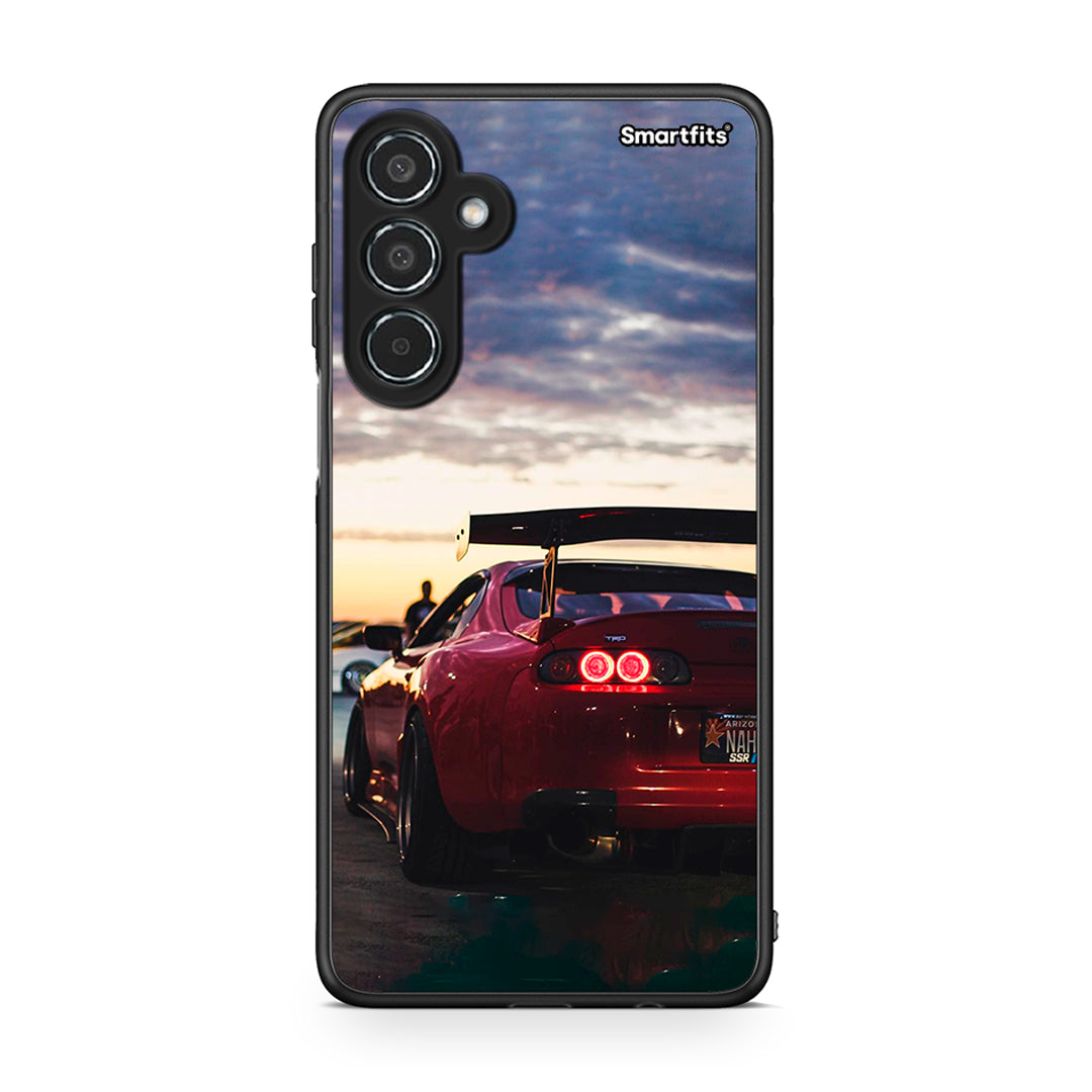 Samsung Galaxy M35 5G Racing Supra θήκη από τη Smartfits με σχέδιο στο πίσω μέρος και μαύρο περίβλημα | Smartphone case with colorful back and black bezels by Smartfits