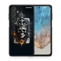 Thumbnail for Θήκη Samsung Galaxy M35 5G Skull King Ace από τη Smartfits με σχέδιο στο πίσω μέρος και μαύρο περίβλημα | Samsung Galaxy M35 5G Skull King Ace case with colorful back and black bezels