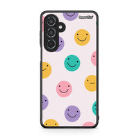 Thumbnail for Samsung Galaxy M35 5G Smiley Faces θήκη από τη Smartfits με σχέδιο στο πίσω μέρος και μαύρο περίβλημα | Smartphone case with colorful back and black bezels by Smartfits