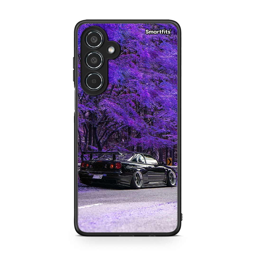 Samsung Galaxy M35 5G Super Car Θήκη Αγίου Βαλεντίνου από τη Smartfits με σχέδιο στο πίσω μέρος και μαύρο περίβλημα | Smartphone case with colorful back and black bezels by Smartfits