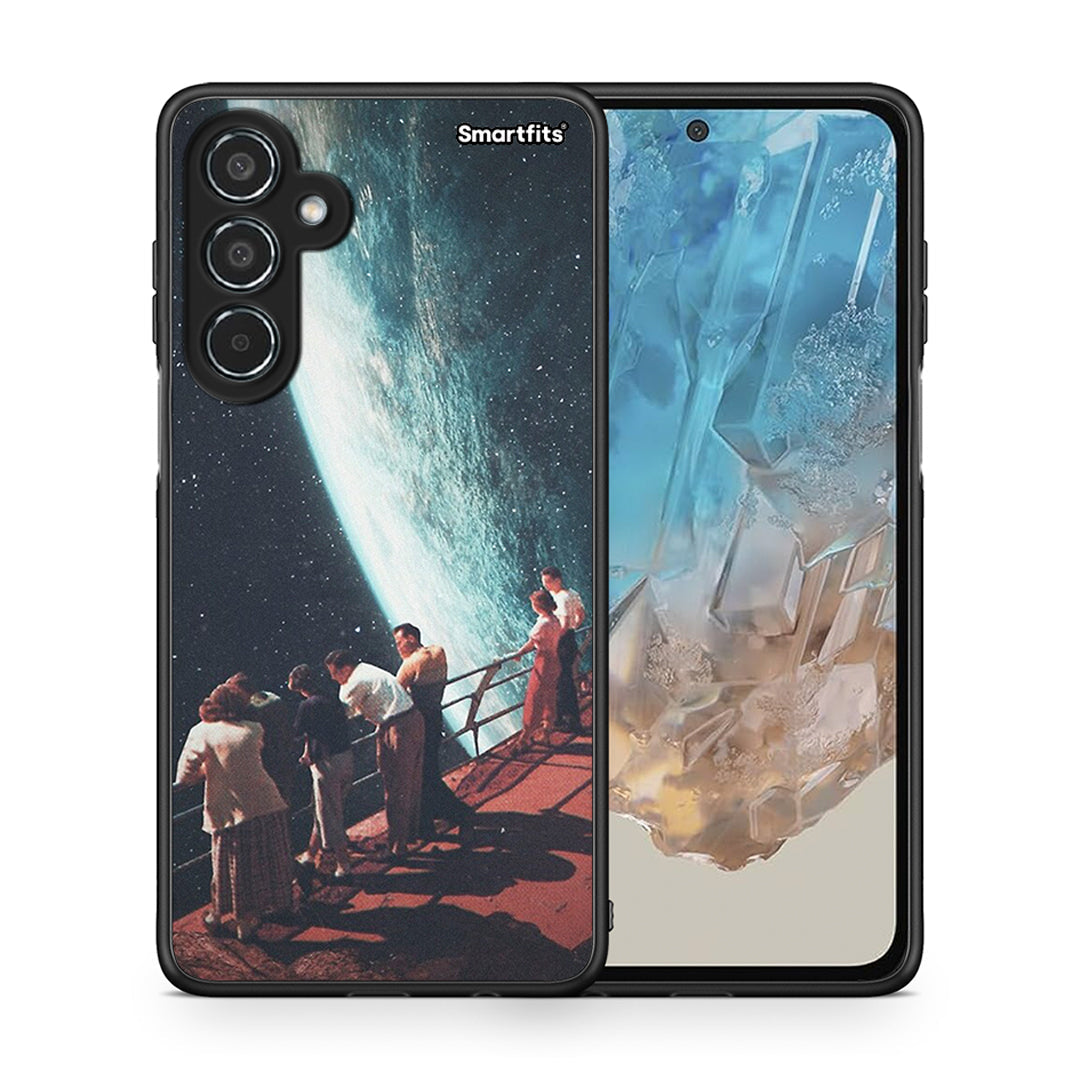 Θήκη Samsung Galaxy M35 5G Surreal View από τη Smartfits με σχέδιο στο πίσω μέρος και μαύρο περίβλημα | Samsung Galaxy M35 5G Surreal View case with colorful back and black bezels