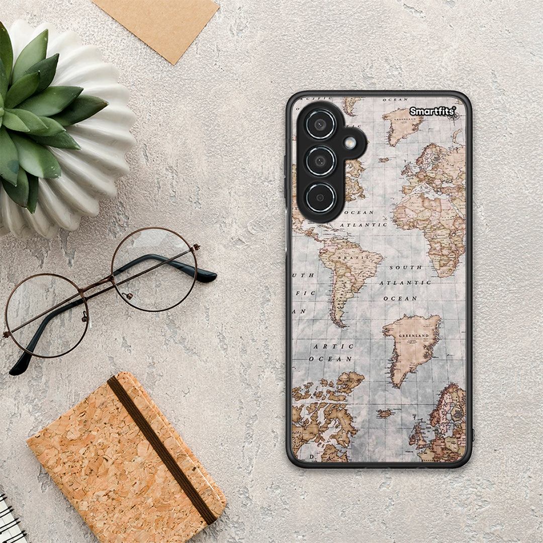 World Map - Samsung Galaxy M35 5G θήκη