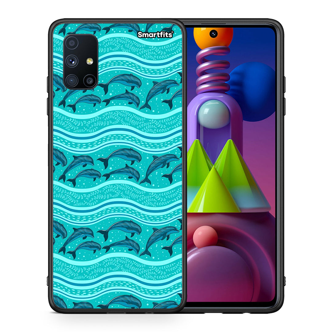 Swimming Dolphins - Samsung Galaxy M51 case