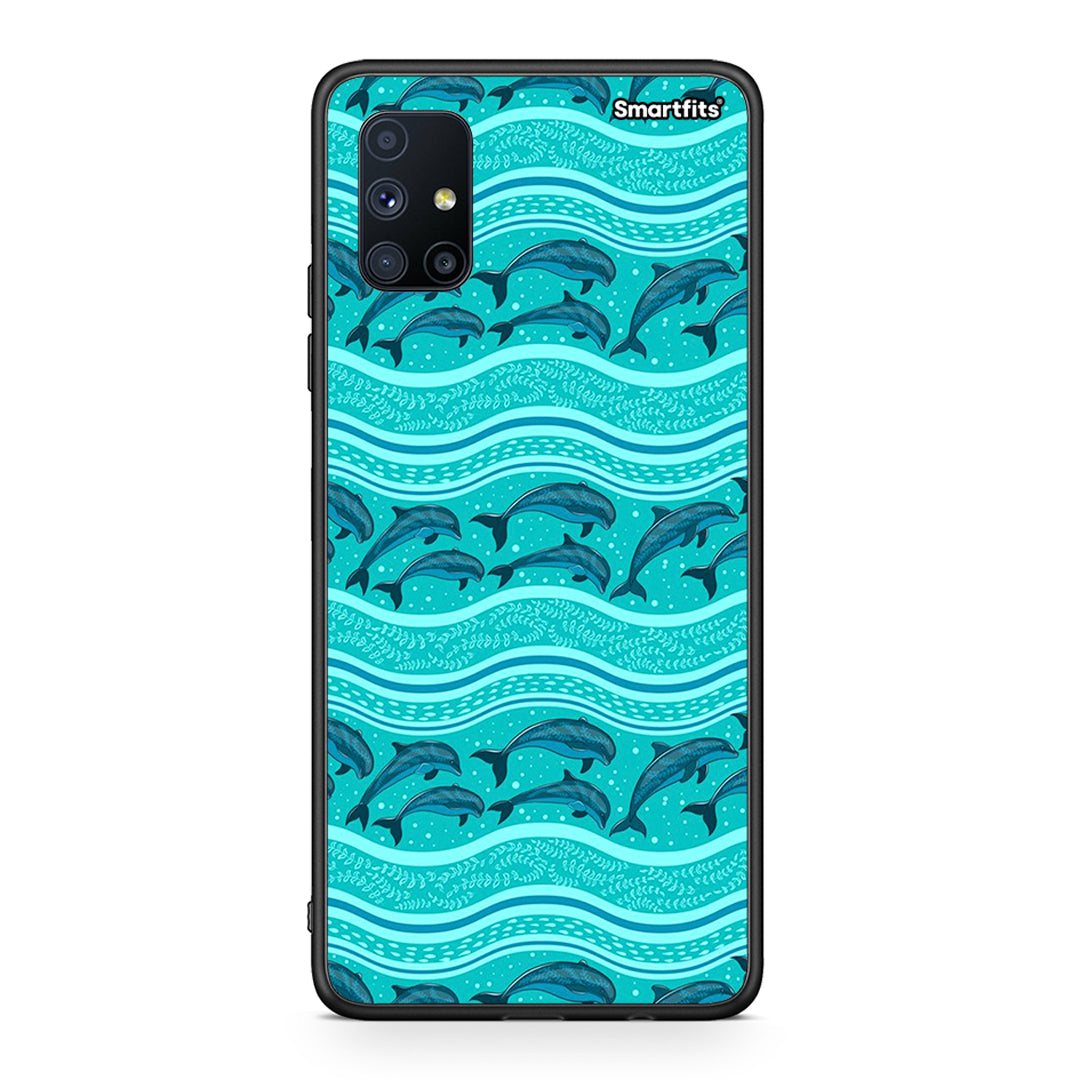 Swimming Dolphins - Samsung Galaxy M51 case