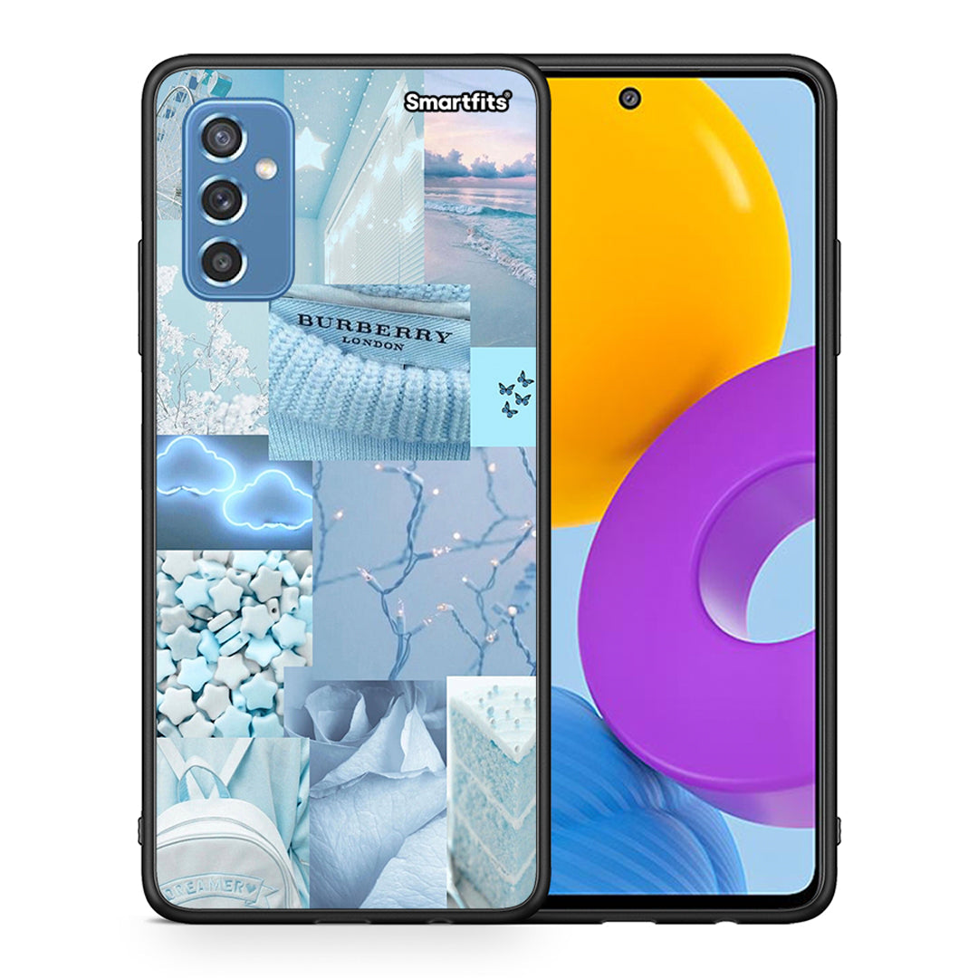 Θήκη Samsung M52 5G Ciel Aesthetic Collage από τη Smartfits με σχέδιο στο πίσω μέρος και μαύρο περίβλημα | Samsung M52 5G Ciel Aesthetic Collage case with colorful back and black bezels