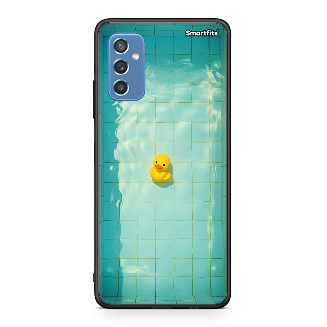 Samsung M52 5G Yellow Duck θήκη από τη Smartfits με σχέδιο στο πίσω μέρος και μαύρο περίβλημα | Smartphone case with colorful back and black bezels by Smartfits