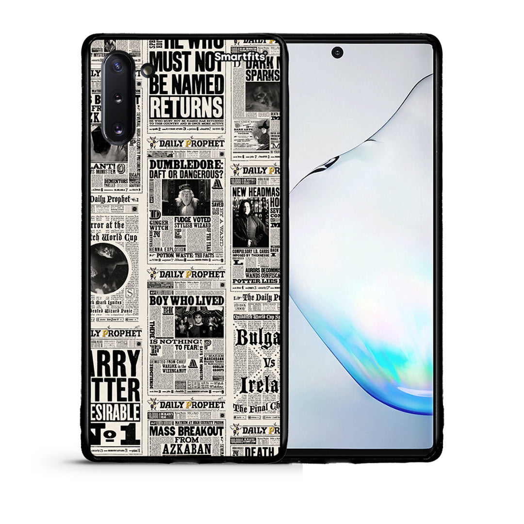 Θήκη Samsung Note 10 Harry Paper από τη Smartfits με σχέδιο στο πίσω μέρος και μαύρο περίβλημα | Samsung Note 10 Harry Paper case with colorful back and black bezels