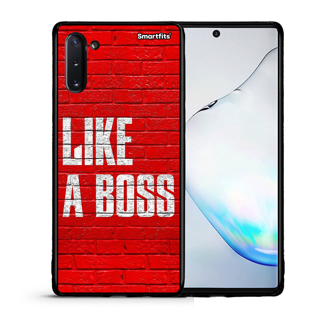 Θήκη Samsung Note 10 Like A Boss από τη Smartfits με σχέδιο στο πίσω μέρος και μαύρο περίβλημα | Samsung Note 10 Like A Boss case with colorful back and black bezels