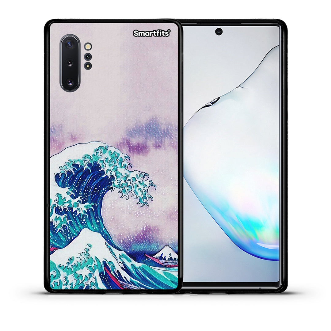 Θήκη Samsung Note 10+ Blue Waves από τη Smartfits με σχέδιο στο πίσω μέρος και μαύρο περίβλημα | Samsung Note 10+ Blue Waves case with colorful back and black bezels