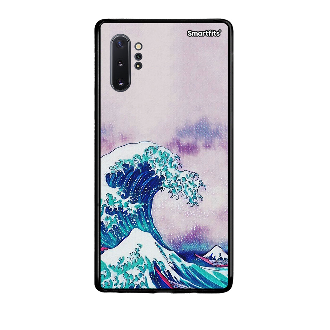 Samsung Note 10+ Blue Waves θήκη από τη Smartfits με σχέδιο στο πίσω μέρος και μαύρο περίβλημα | Smartphone case with colorful back and black bezels by Smartfits