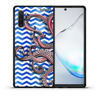 Thumbnail for Θήκη Samsung Note 10+ Chevron Devilfish από τη Smartfits με σχέδιο στο πίσω μέρος και μαύρο περίβλημα | Samsung Note 10+ Chevron Devilfish case with colorful back and black bezels