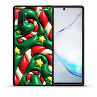 Thumbnail for Θήκη Samsung Note 10+ Christmas Bubbles από τη Smartfits με σχέδιο στο πίσω μέρος και μαύρο περίβλημα | Samsung Note 10+ Christmas Bubbles case with colorful back and black bezels