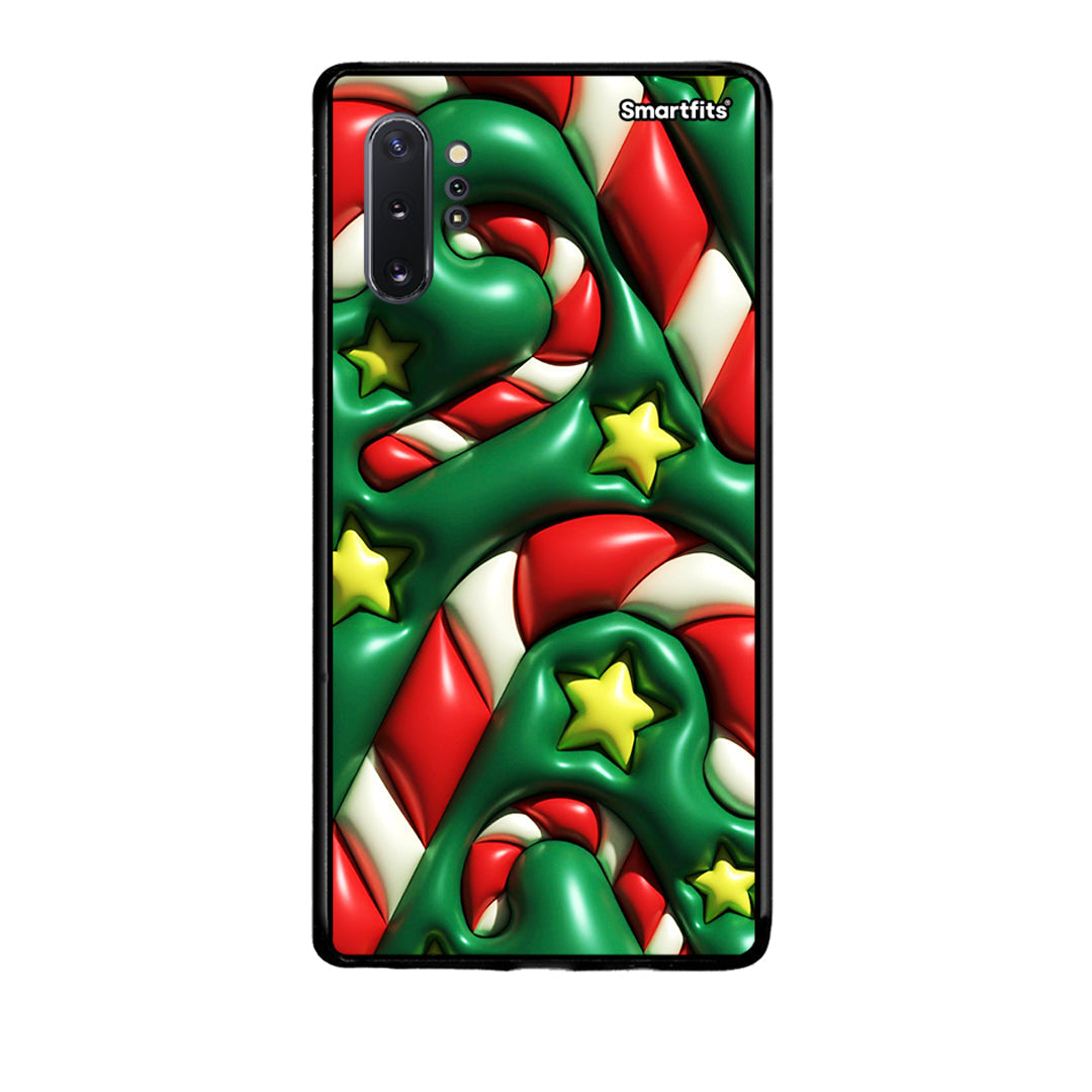 Samsung Note 10+ Christmas Bubbles θήκη από τη Smartfits με σχέδιο στο πίσω μέρος και μαύρο περίβλημα | Smartphone case with colorful back and black bezels by Smartfits