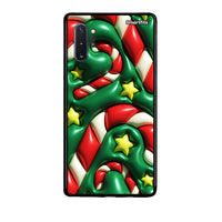 Thumbnail for Samsung Note 10+ Christmas Bubbles θήκη από τη Smartfits με σχέδιο στο πίσω μέρος και μαύρο περίβλημα | Smartphone case with colorful back and black bezels by Smartfits