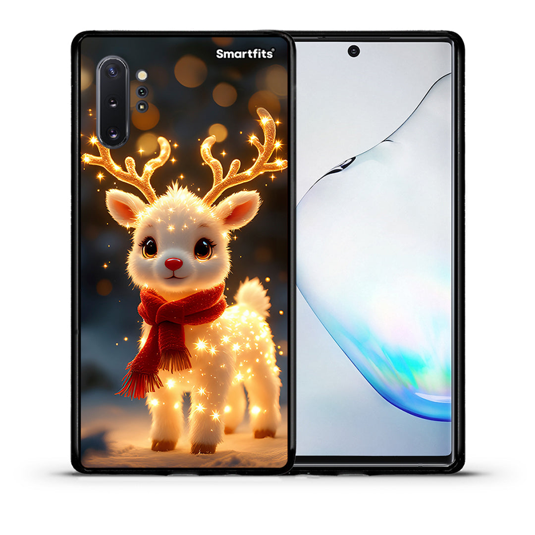 Θήκη Samsung Note 10+ Christmas Cutie από τη Smartfits με σχέδιο στο πίσω μέρος και μαύρο περίβλημα | Samsung Note 10+ Christmas Cutie case with colorful back and black bezels