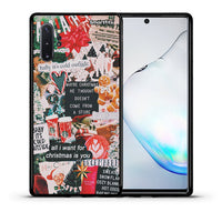 Thumbnail for Θήκη Samsung Note 10+ Christmas Happiness από τη Smartfits με σχέδιο στο πίσω μέρος και μαύρο περίβλημα | Samsung Note 10+ Christmas Happiness case with colorful back and black bezels