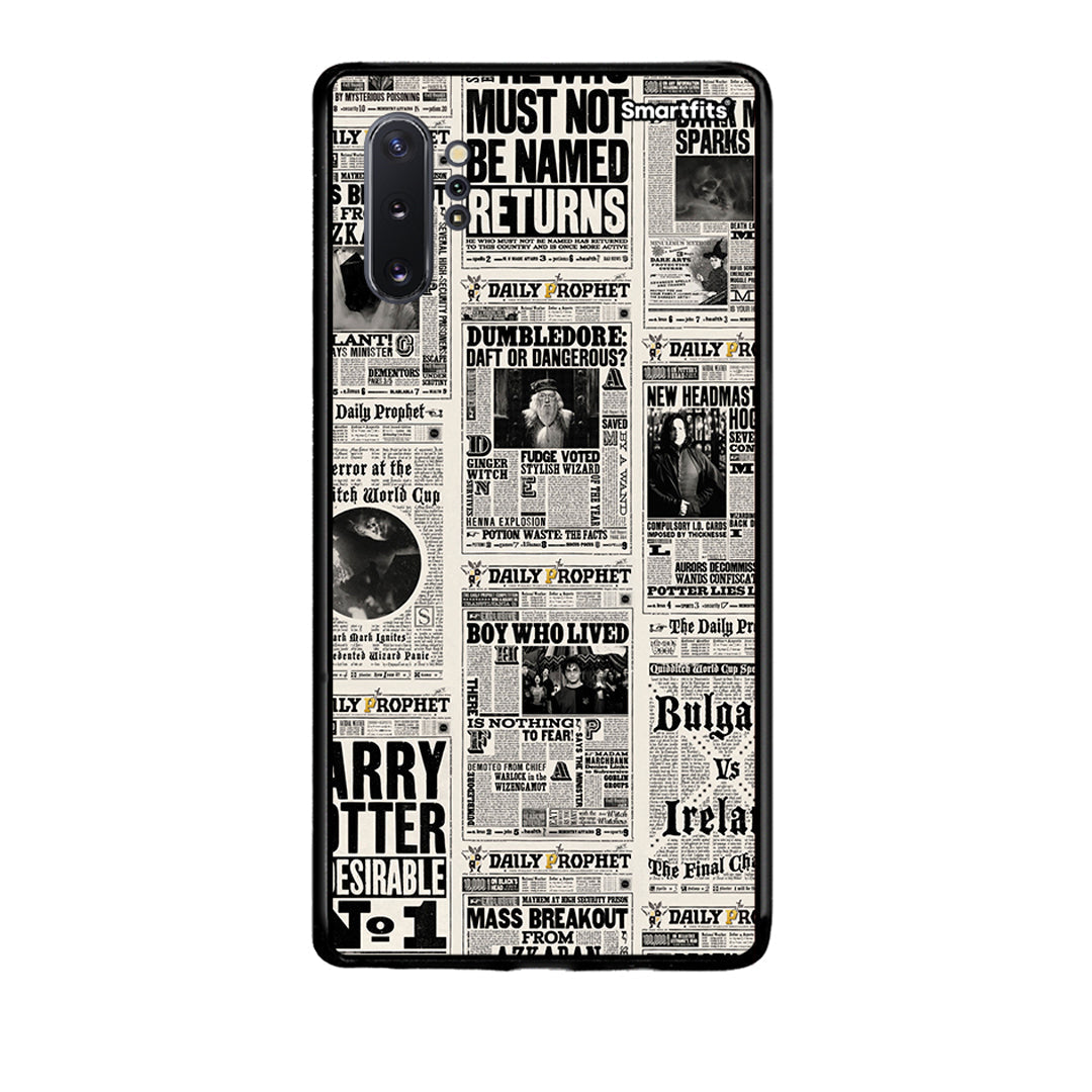 Samsung Note 10+ Harry Paper θήκη από τη Smartfits με σχέδιο στο πίσω μέρος και μαύρο περίβλημα | Smartphone case with colorful back and black bezels by Smartfits