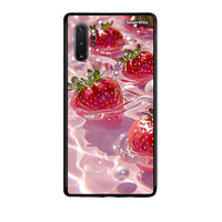 Thumbnail for Samsung Note 10+ Juicy Strawberries θήκη από τη Smartfits με σχέδιο στο πίσω μέρος και μαύρο περίβλημα | Smartphone case with colorful back and black bezels by Smartfits