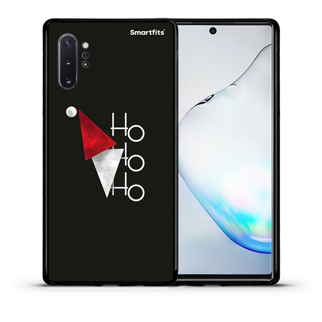 Θήκη Samsung Note 10+ Minimal Christmas από τη Smartfits με σχέδιο στο πίσω μέρος και μαύρο περίβλημα | Samsung Note 10+ Minimal Christmas case with colorful back and black bezels