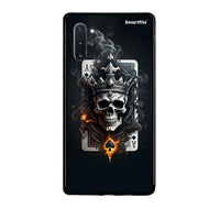 Thumbnail for Samsung Note 10+ Skull King Ace θήκη από τη Smartfits με σχέδιο στο πίσω μέρος και μαύρο περίβλημα | Smartphone case with colorful back and black bezels by Smartfits