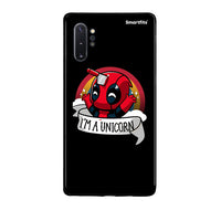 Thumbnail for Samsung Note 10+ Unicorn Deadpool θήκη από τη Smartfits με σχέδιο στο πίσω μέρος και μαύρο περίβλημα | Smartphone case with colorful back and black bezels by Smartfits