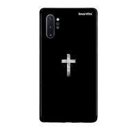 Thumbnail for Samsung Note 10+ White Cross θήκη από τη Smartfits με σχέδιο στο πίσω μέρος και μαύρο περίβλημα | Smartphone case with colorful back and black bezels by Smartfits