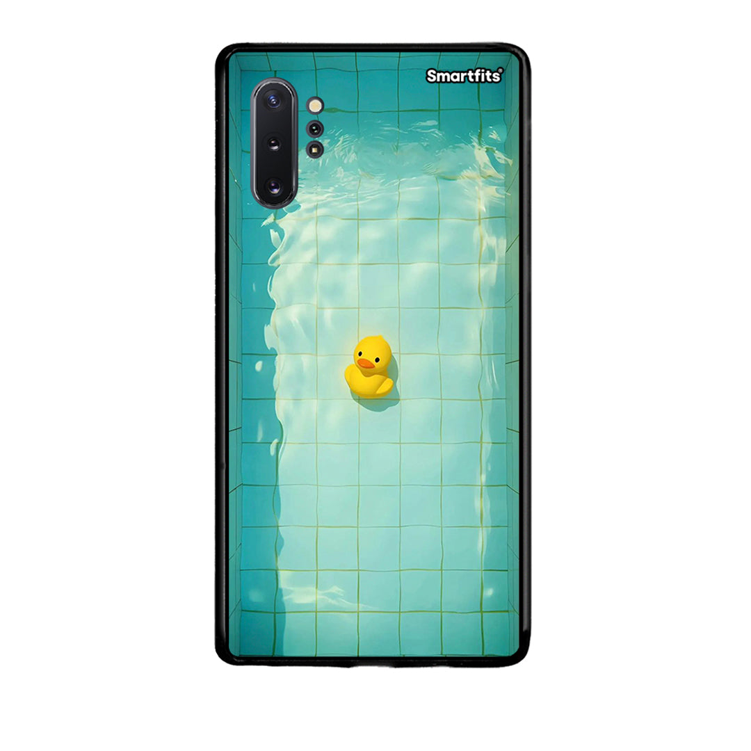 Samsung Note 10+ Yellow Duck θήκη από τη Smartfits με σχέδιο στο πίσω μέρος και μαύρο περίβλημα | Smartphone case with colorful back and black bezels by Smartfits