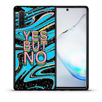 Thumbnail for Θήκη Samsung Note 10+ Yes But No από τη Smartfits με σχέδιο στο πίσω μέρος και μαύρο περίβλημα | Samsung Note 10+ Yes But No case with colorful back and black bezels