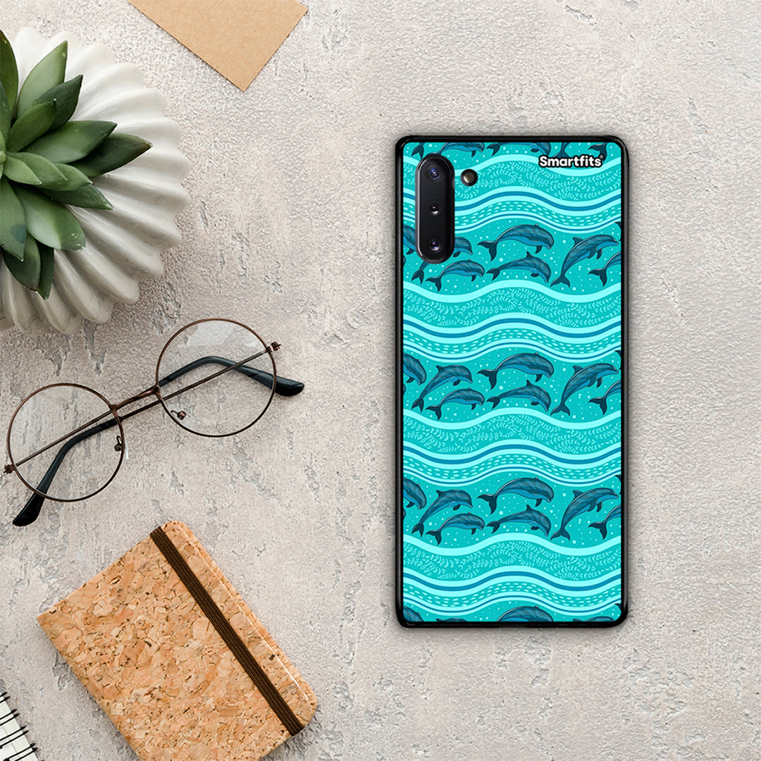 Swimming Dolphins - Samsung Galaxy Note 10 case