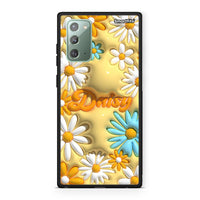 Thumbnail for Samsung Note 20 Bubble Daisies θήκη από τη Smartfits με σχέδιο στο πίσω μέρος και μαύρο περίβλημα | Smartphone case with colorful back and black bezels by Smartfits