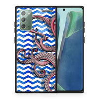 Thumbnail for Θήκη Samsung Note 20 Chevron Devilfish από τη Smartfits με σχέδιο στο πίσω μέρος και μαύρο περίβλημα | Samsung Note 20 Chevron Devilfish case with colorful back and black bezels