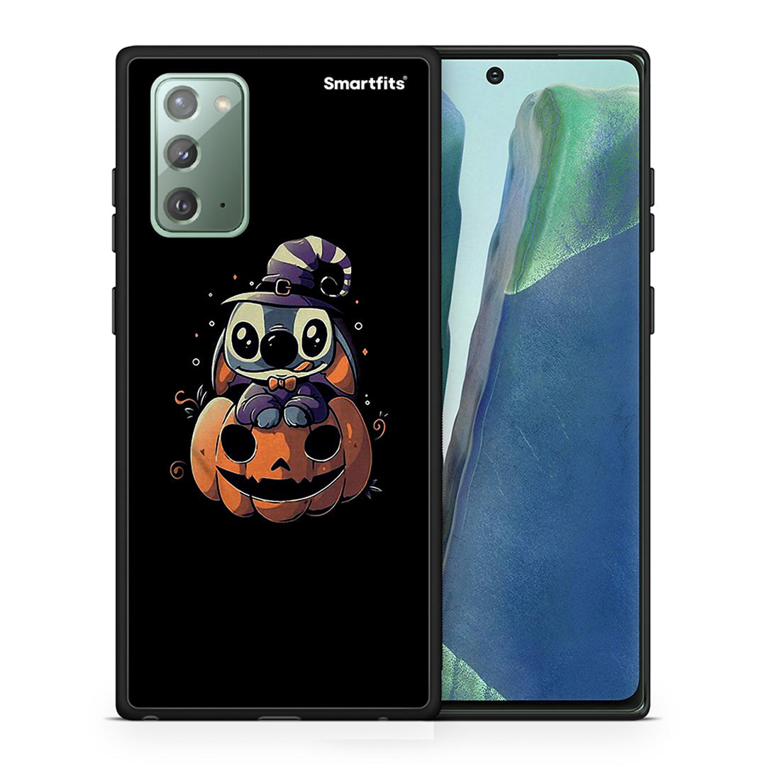 Θήκη Samsung Note 20 Halloween Stitch από τη Smartfits με σχέδιο στο πίσω μέρος και μαύρο περίβλημα | Samsung Note 20 Halloween Stitch case with colorful back and black bezels