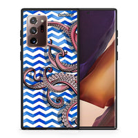 Thumbnail for Θήκη Samsung Note 20 Ultra Chevron Devilfish από τη Smartfits με σχέδιο στο πίσω μέρος και μαύρο περίβλημα | Samsung Note 20 Ultra Chevron Devilfish case with colorful back and black bezels