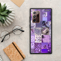 Thumbnail for Purple Aesthetic Collage - Samsung Galaxy Note 20 Ultra θήκη