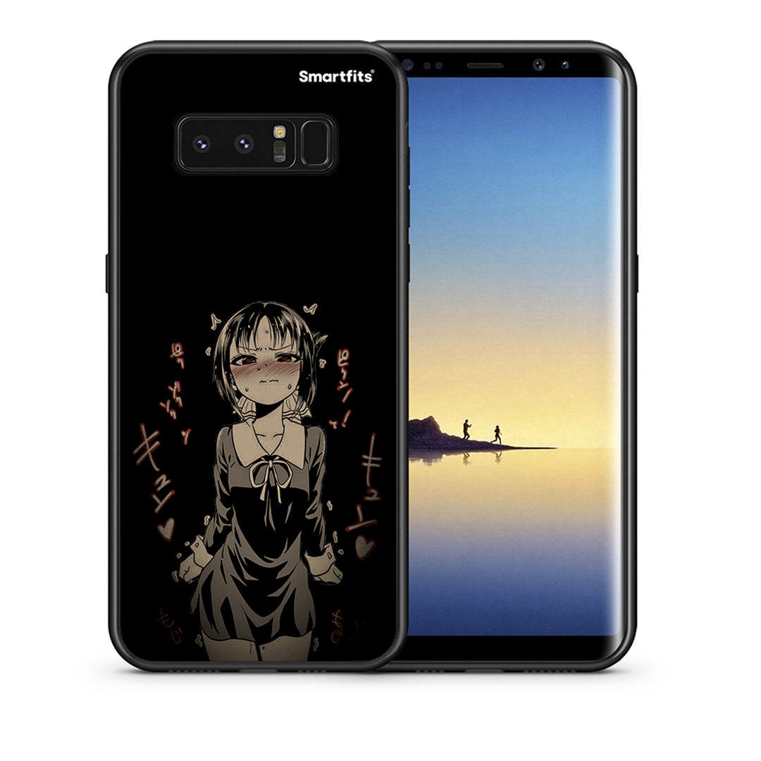 Θήκη Samsung Note 8 Anime Girl από τη Smartfits με σχέδιο στο πίσω μέρος και μαύρο περίβλημα | Samsung Note 8 Anime Girl case with colorful back and black bezels