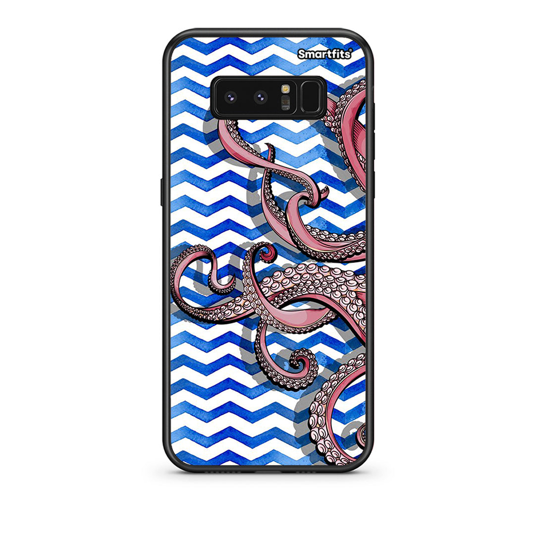 samsung note 8 Chevron Devilfish θήκη από τη Smartfits με σχέδιο στο πίσω μέρος και μαύρο περίβλημα | Smartphone case with colorful back and black bezels by Smartfits