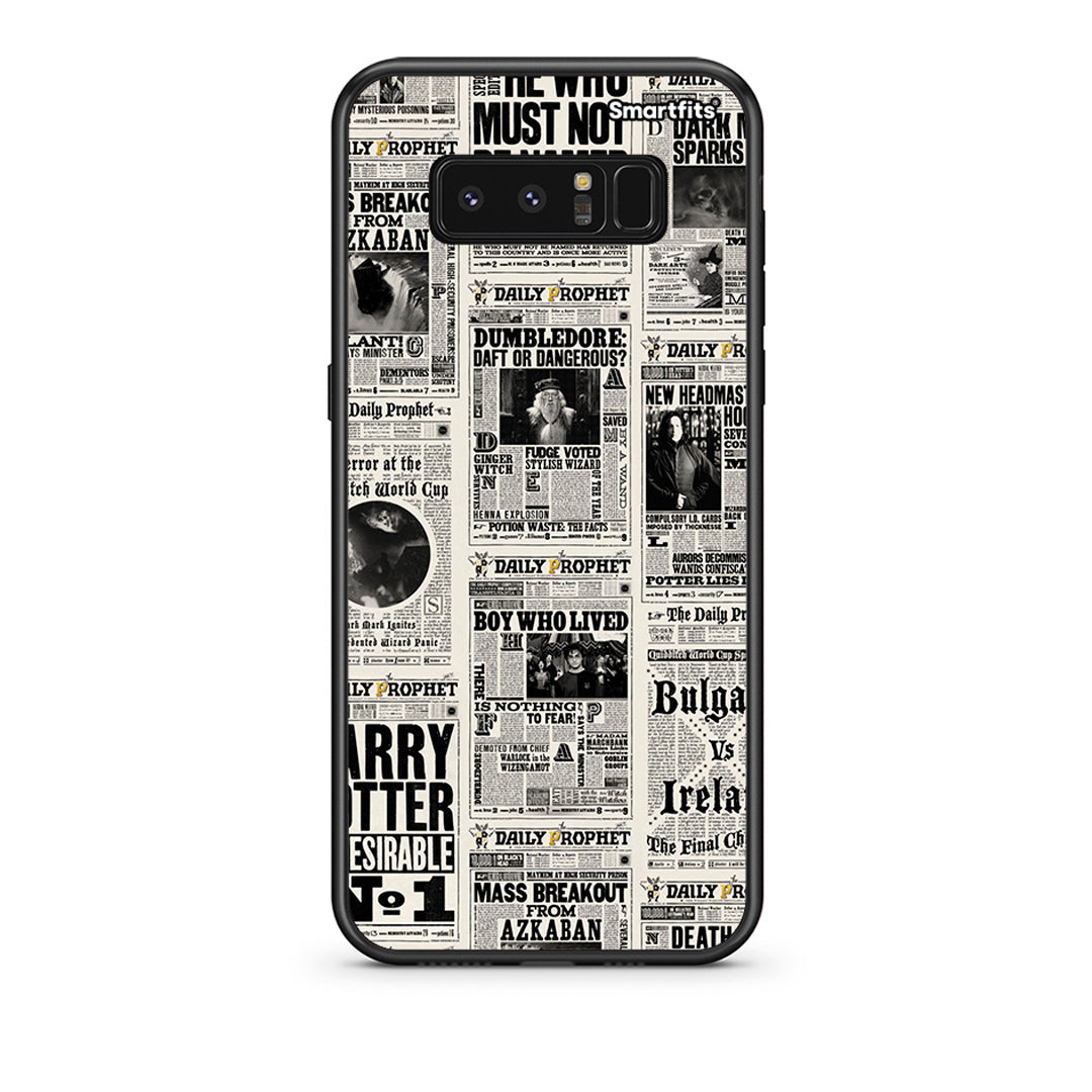 samsung note 8 Harry Paper θήκη από τη Smartfits με σχέδιο στο πίσω μέρος και μαύρο περίβλημα | Smartphone case with colorful back and black bezels by Smartfits